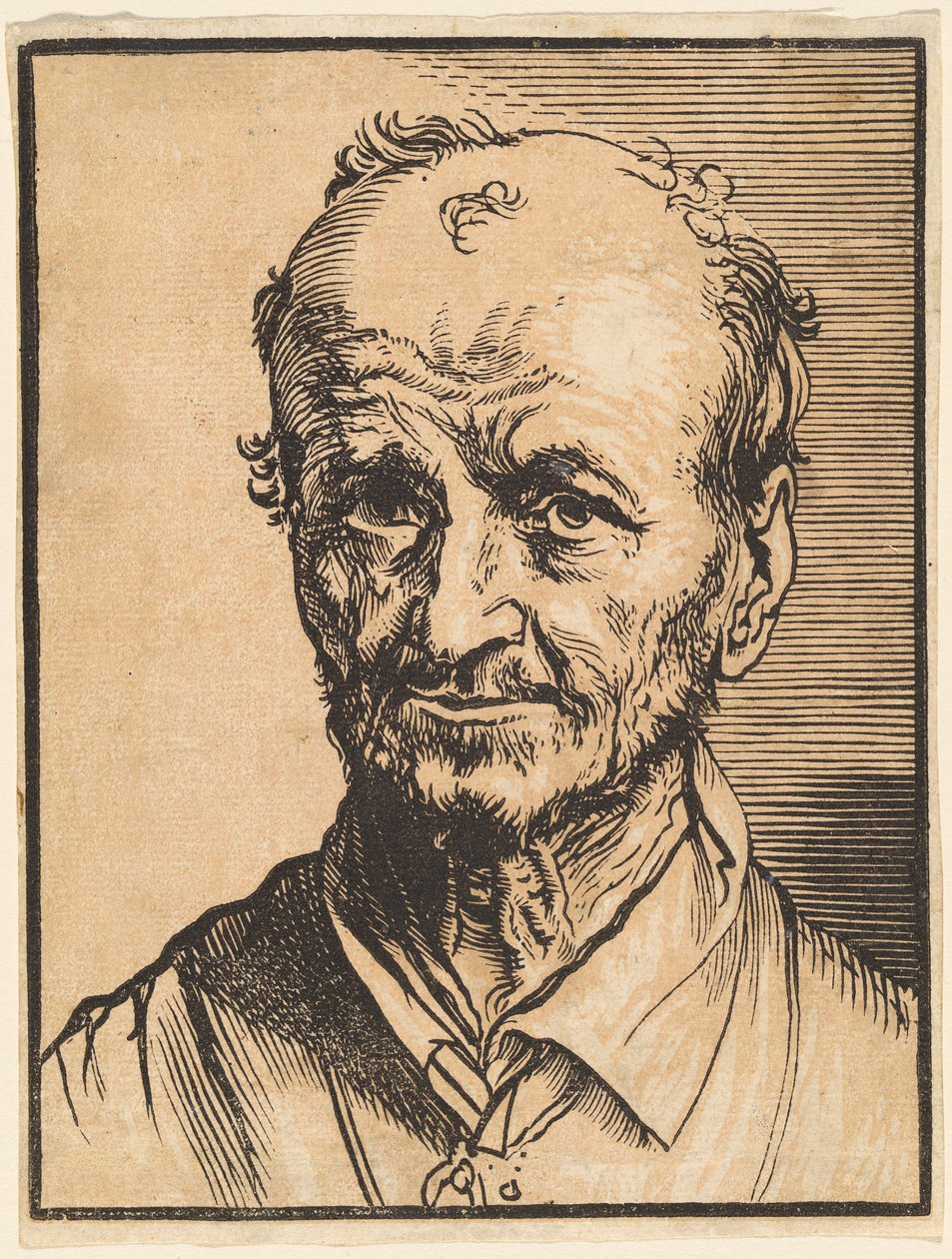 Popiersie łysiejącego mężczyzny autorstwa Jan Lievens