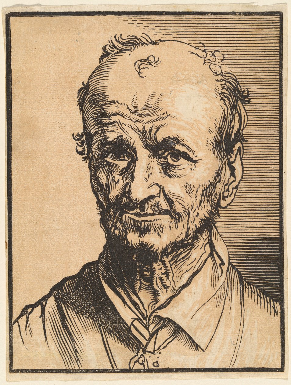 Popiersie łysiejącego mężczyzny autorstwa Jan Lievens