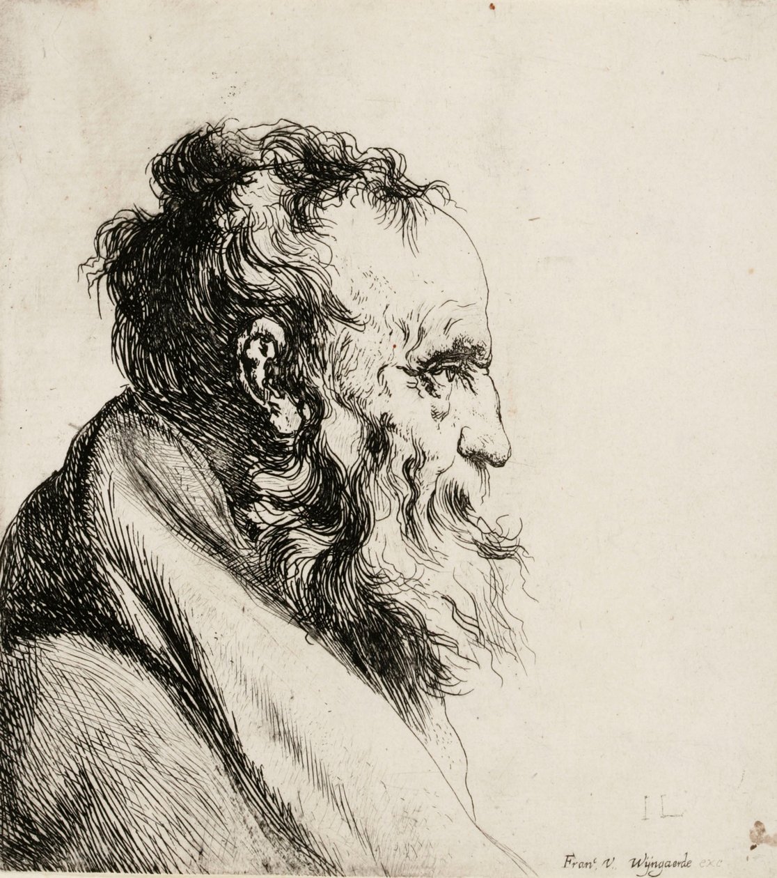 Popiersie starego mężczyzny, zwrócone w prawo autorstwa Jan Lievens