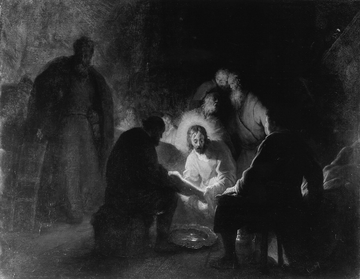 Chrystus umywa uczniom nogi autorstwa Jan Lievens