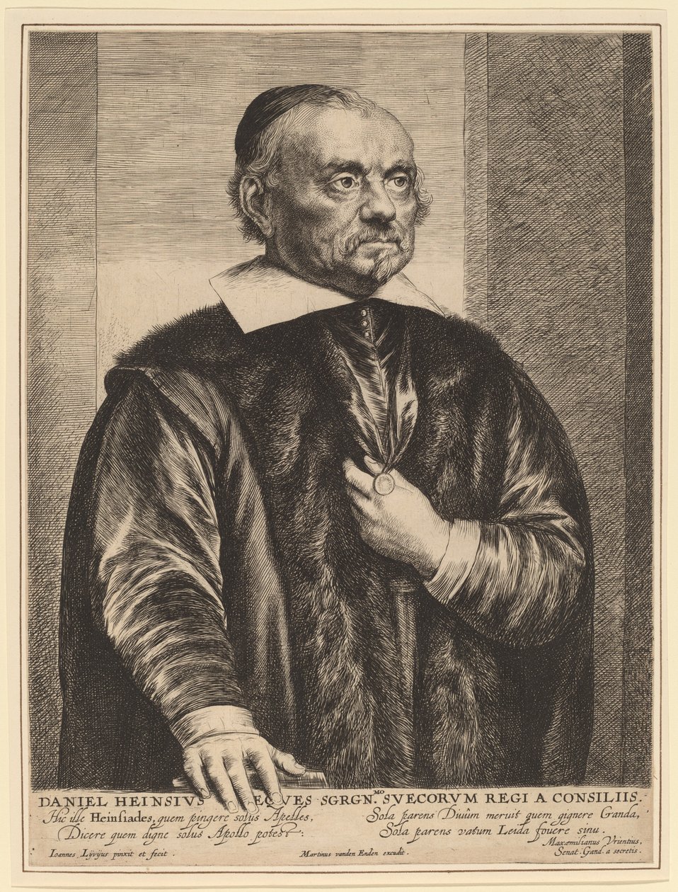 Daniel Heinsius autorstwa Jan Lievens