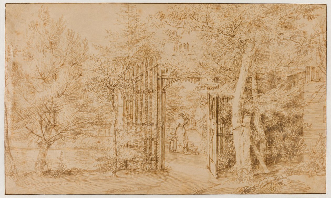 Wejście do ogrodu autorstwa Jan Lievens