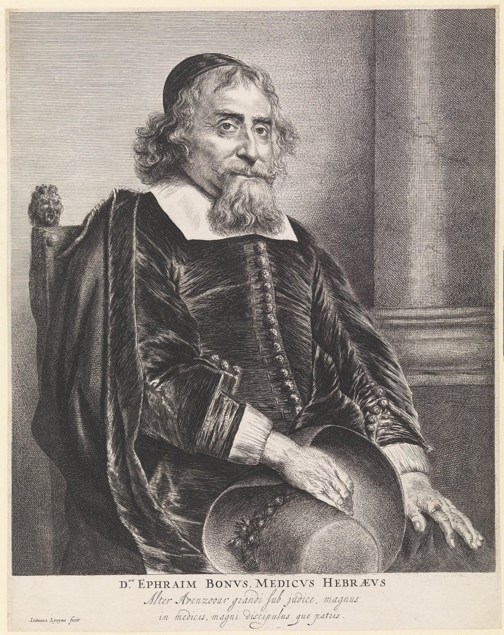 Efraim Bonetus (1599–1665) autorstwa Jan Lievens