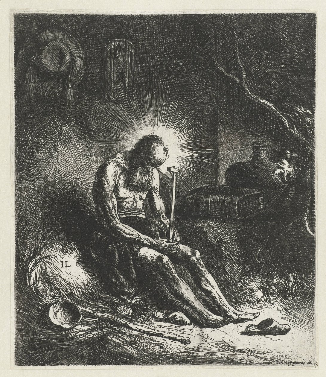 Święty Hieronim autorstwa Jan Lievens