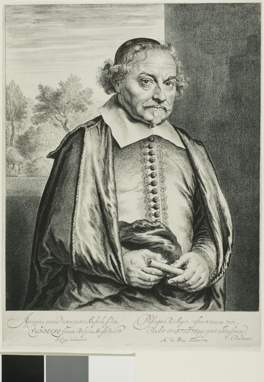Joost van den Vondel autorstwa Jan Lievens