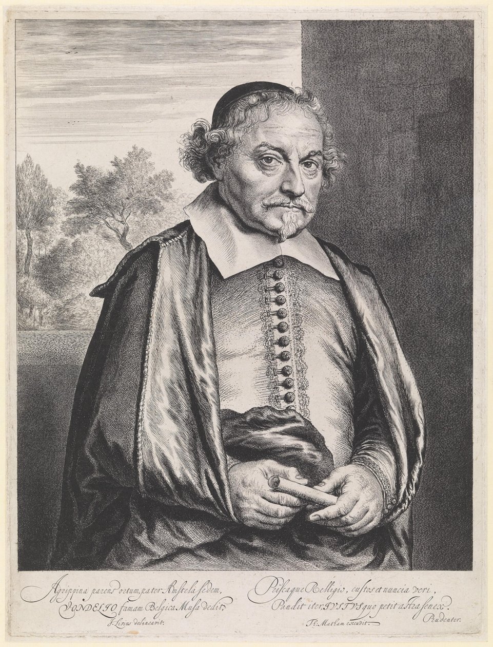 Joost van den Vondel autorstwa Jan Lievens