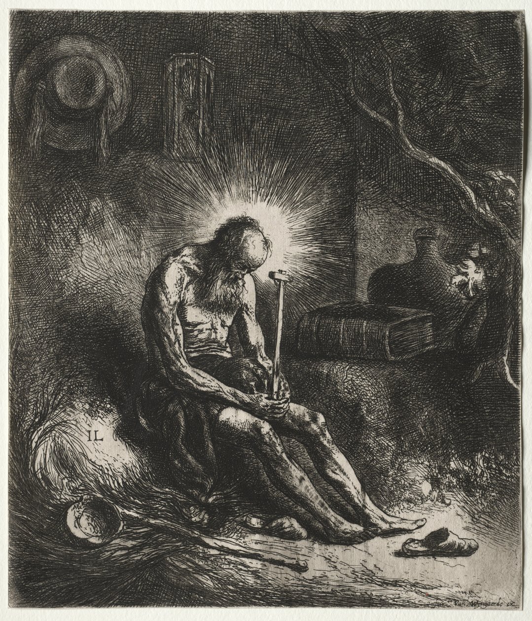 Św. Hieronim autorstwa Jan Lievens