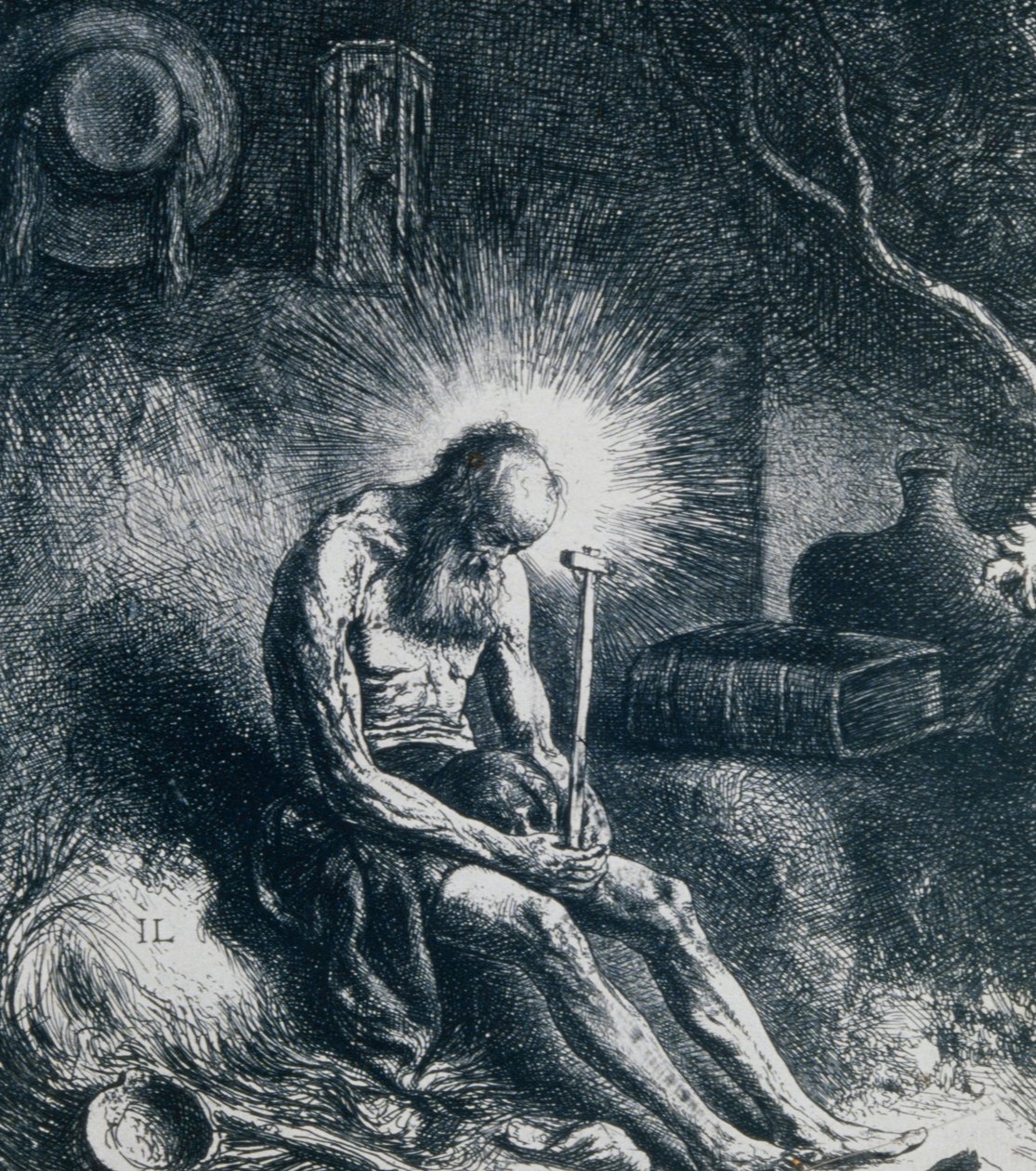 Święty Hieronim autorstwa Jan Lievens