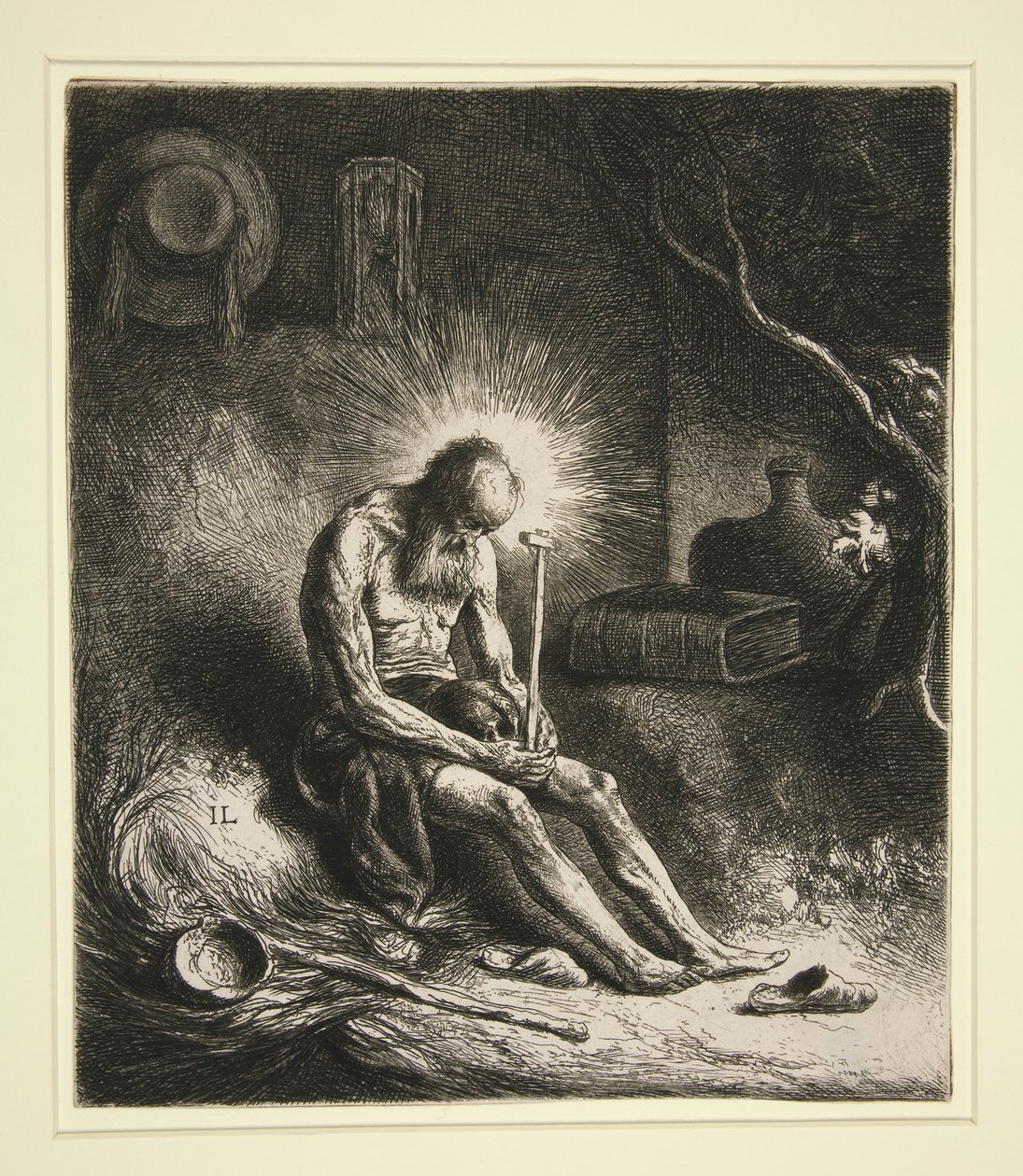 Św. Hieronim w pokucie autorstwa Jan Lievens