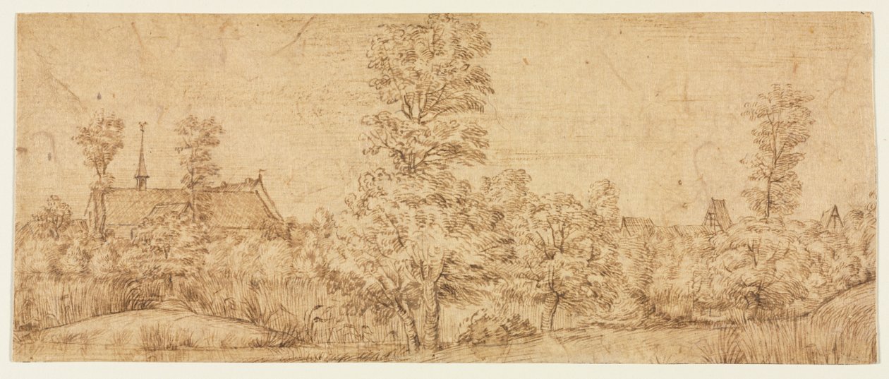 Drzewa przed wsią autorstwa Jan Lievens