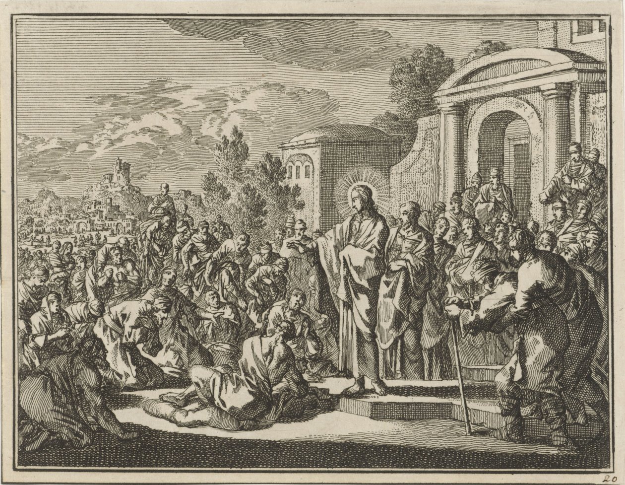 Chrystus uzdrawia chorych autorstwa Jan Luyken