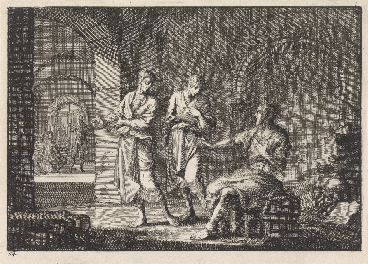 Jan Chrzciciel w więzieniu autorstwa Jan Luyken