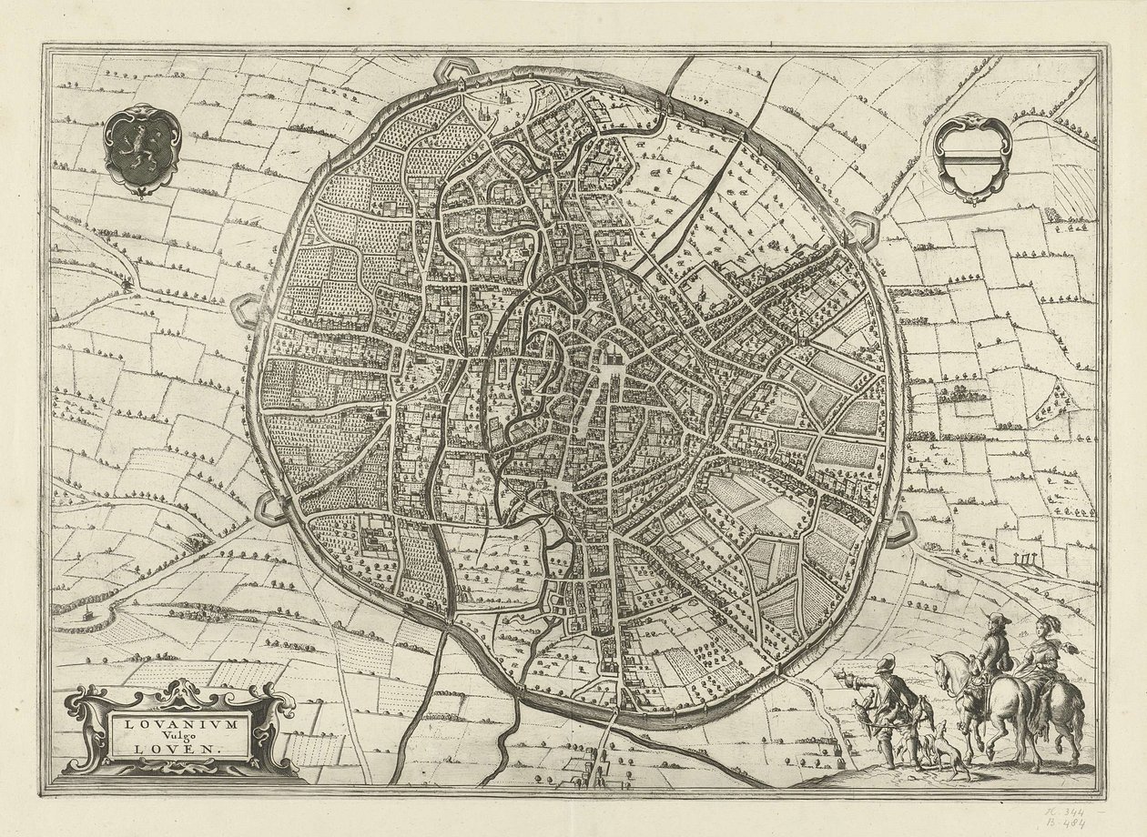 Plan Leuven, 1581 autorstwa Jan Luyken