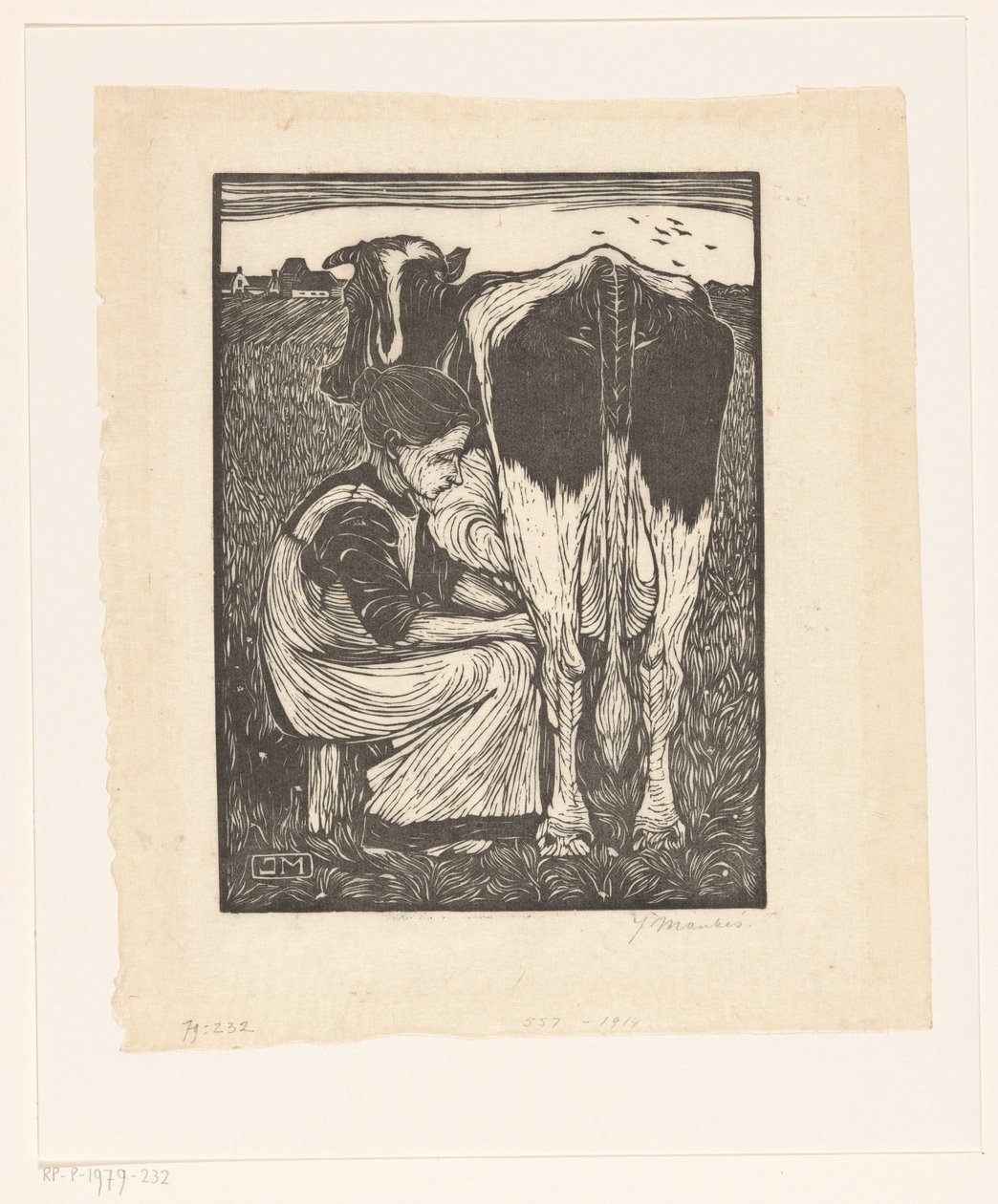 dojarka autorstwa Jan Mankes (signed by artist)