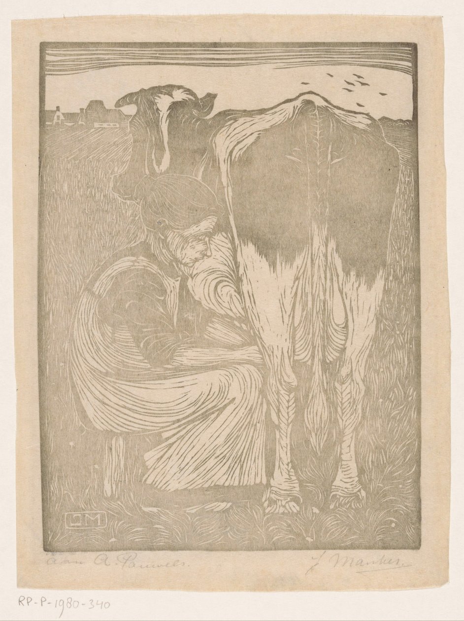 dojarka autorstwa Jan Mankes (signed by artist)
