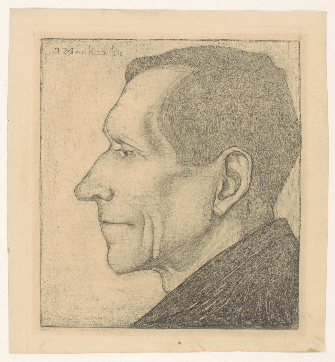 Portret Beint Mankesa I autorstwa Jan Mankes