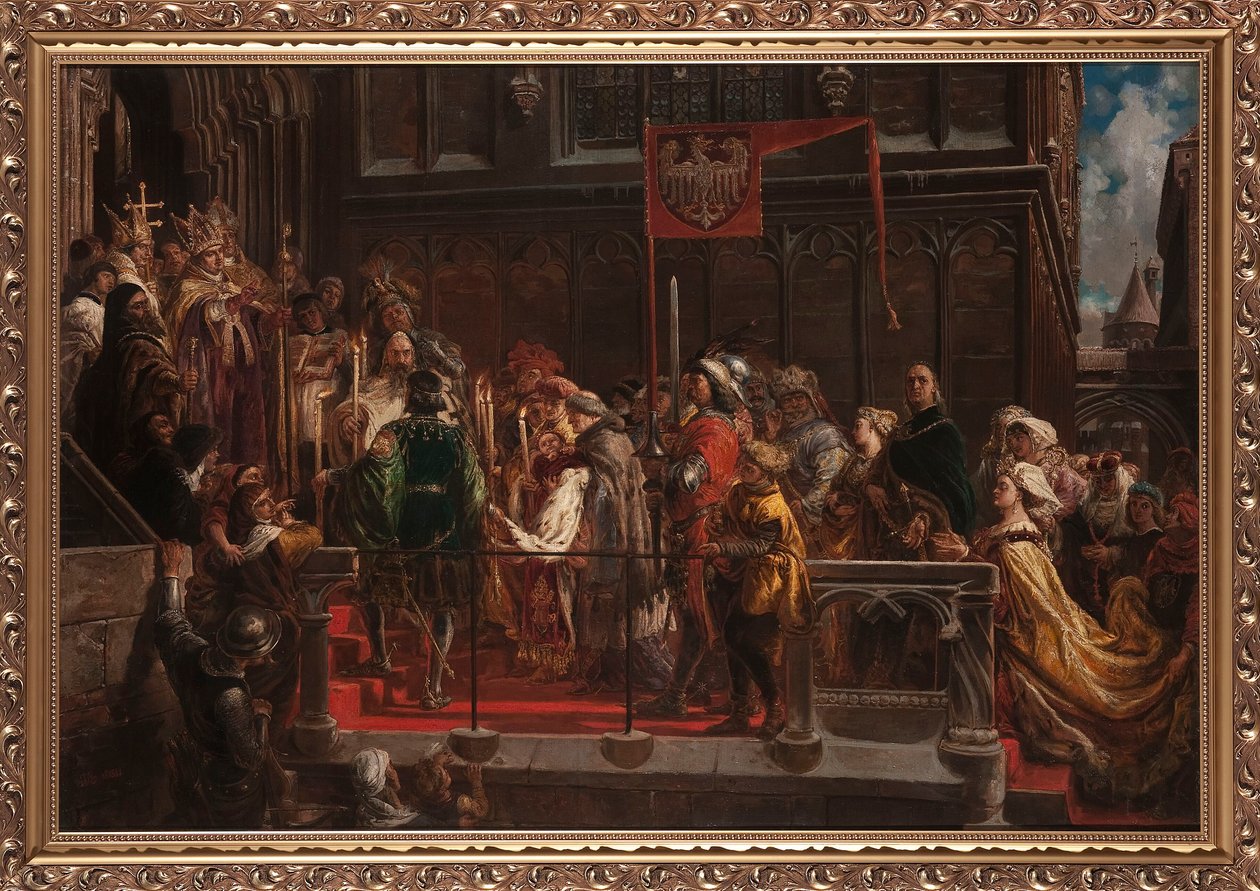 Chrzest Władysława Warneńczyka 18.II.1425r. autorstwa Jan Matejko