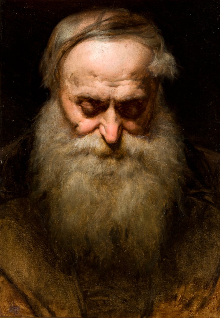 Głowa starca z siwą brodą autorstwa Jan Matejko