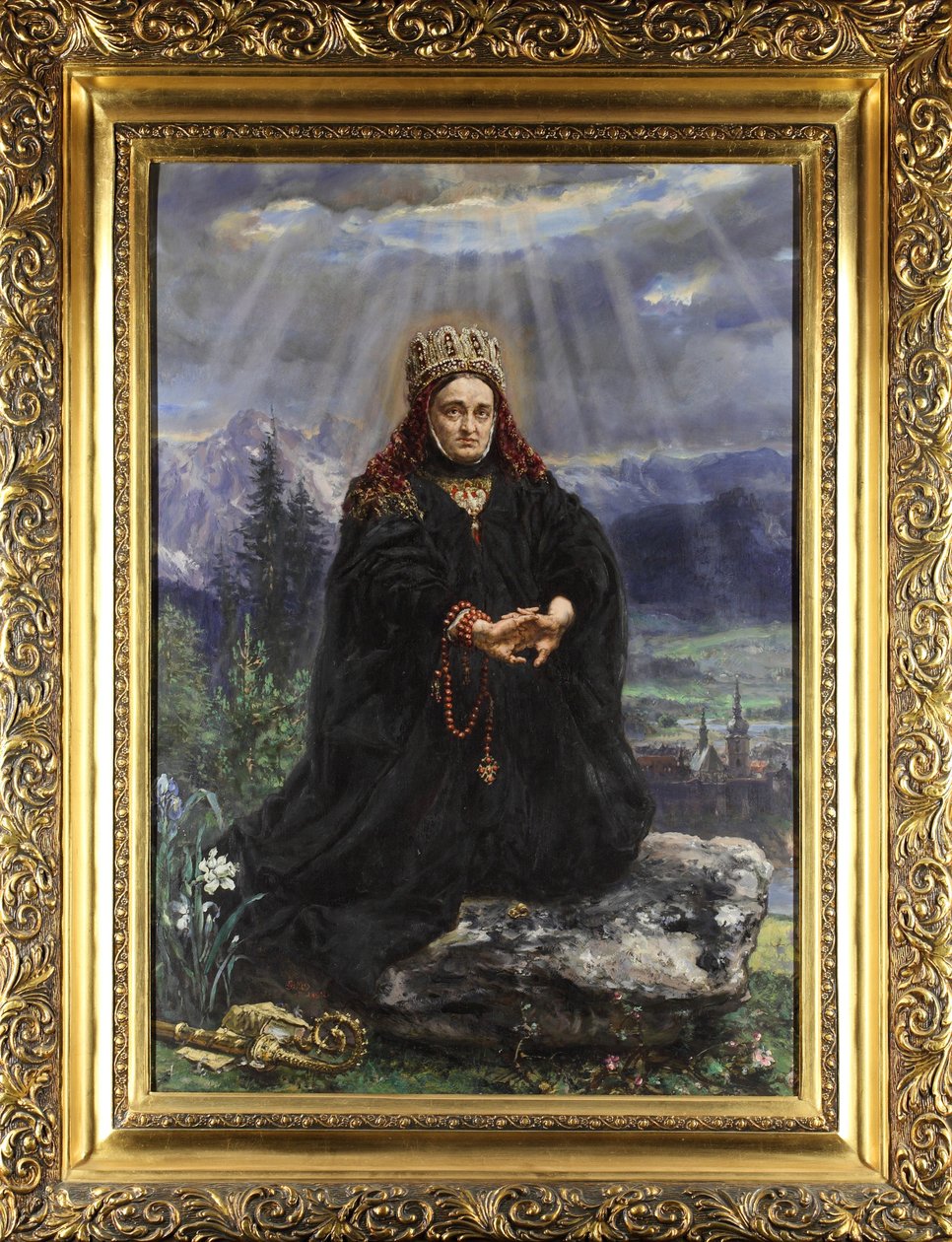 Kinga de Pologne (Kunegunda, ou Cunegonde) (1234 - 1293) - Saint Kinga of Poland par Matejko, Jan Alojzy (1838-1893) autorstwa Jan Alojzy Matejko