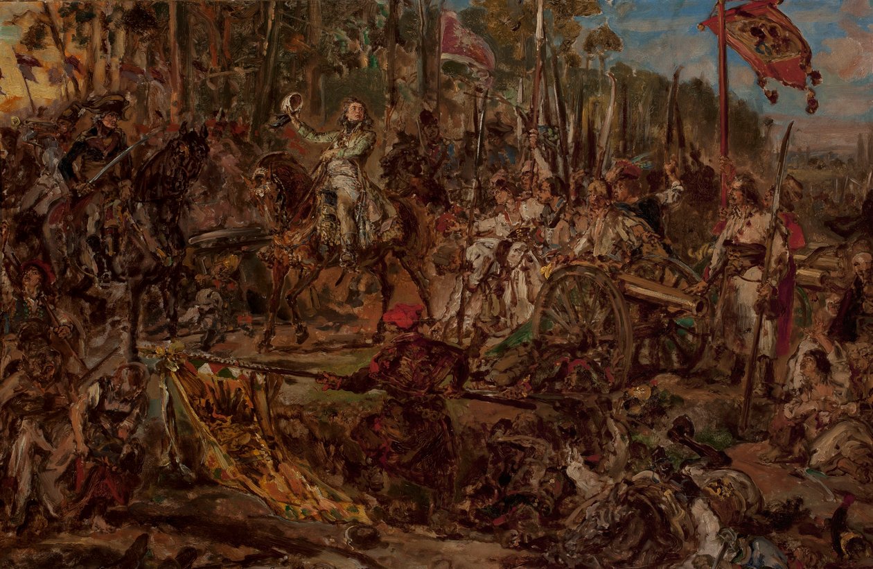 Kościuszko pod Racławicami, szkic autorstwa Jan Matejko