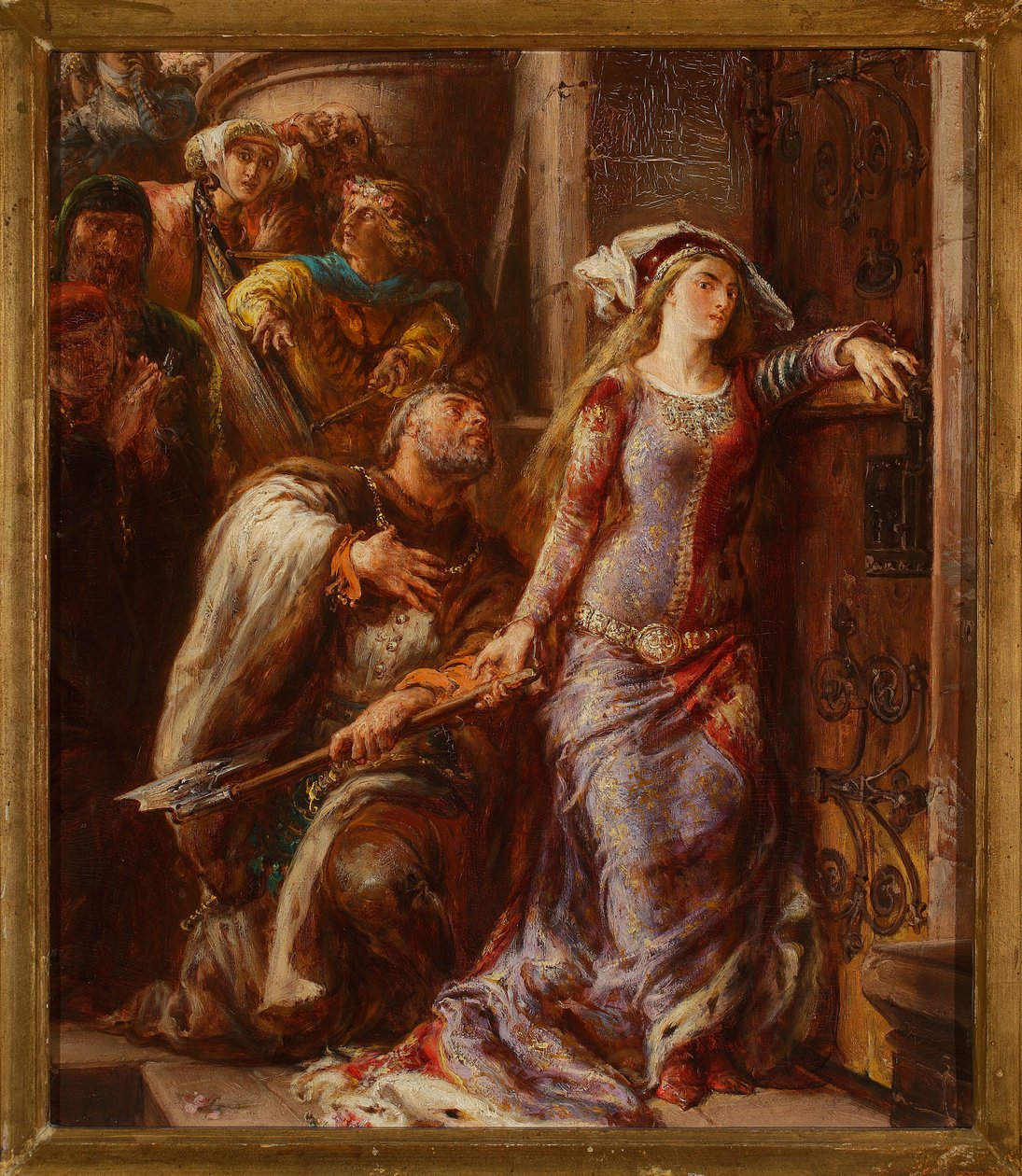 Królowa Jadwiga i Dymitr z Goraja autorstwa Jan Matejko