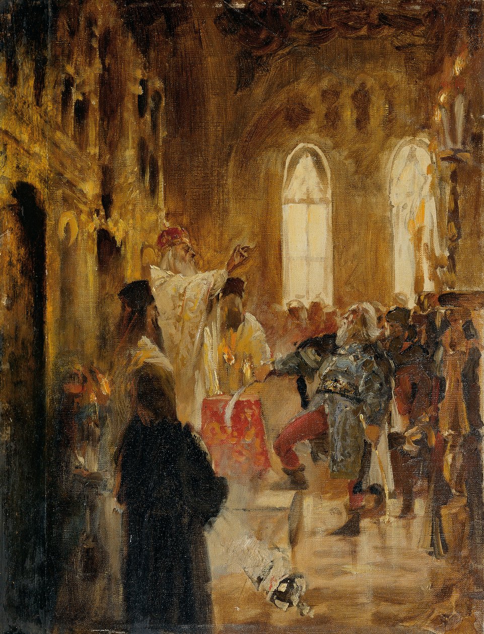 scena koronacyjna autorstwa Jan Matejko
