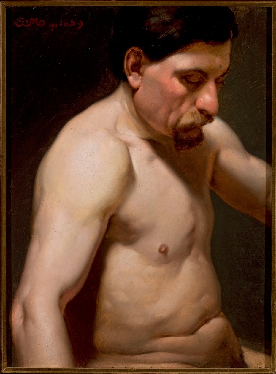 Półakt męski autorstwa Jan Matejko