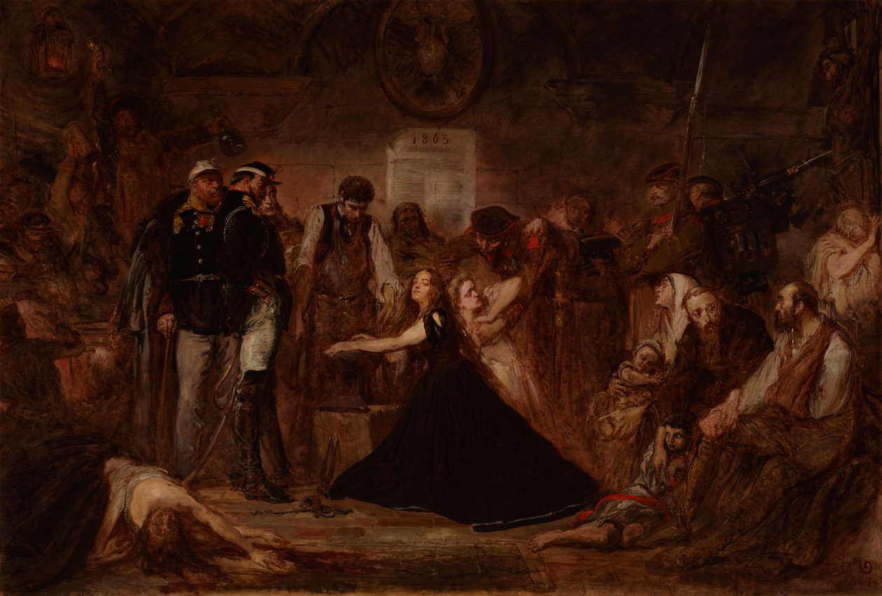 Polonia 1863 (Zakuwana Polska) autorstwa Jan Matejko