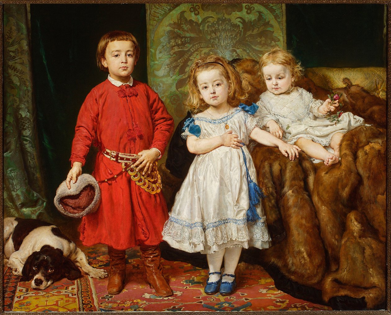 Portret trojga dzieci artysty autorstwa Jan Matejko