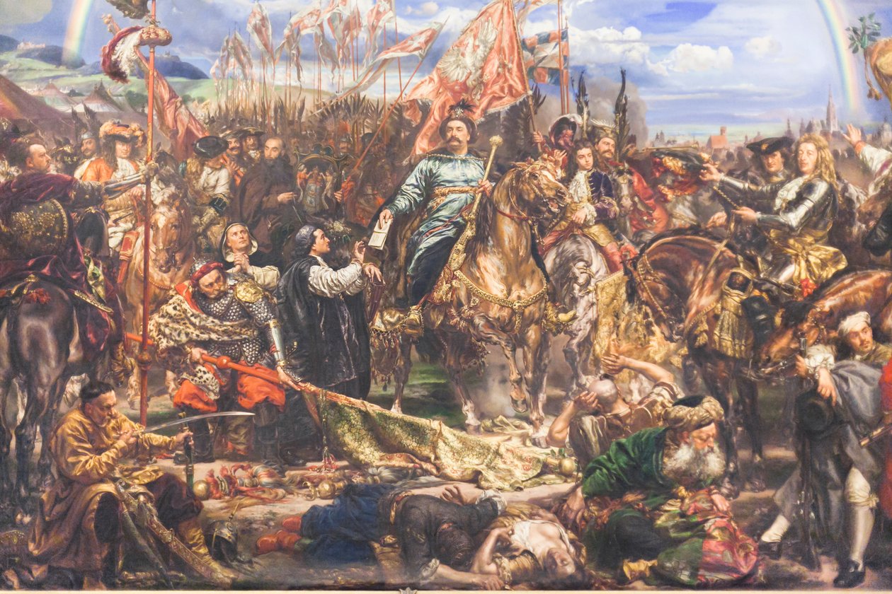 Sobieski wysyłający papieżowi wiadomość o zwycięstwie po bitwie pod Wiedniem autorstwa Jan Matejko
