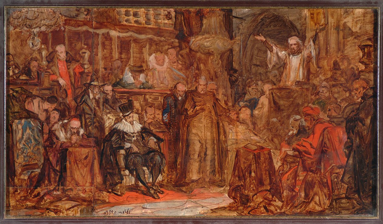 Szkic do "Kazania Skargi" autorstwa Jan Matejko