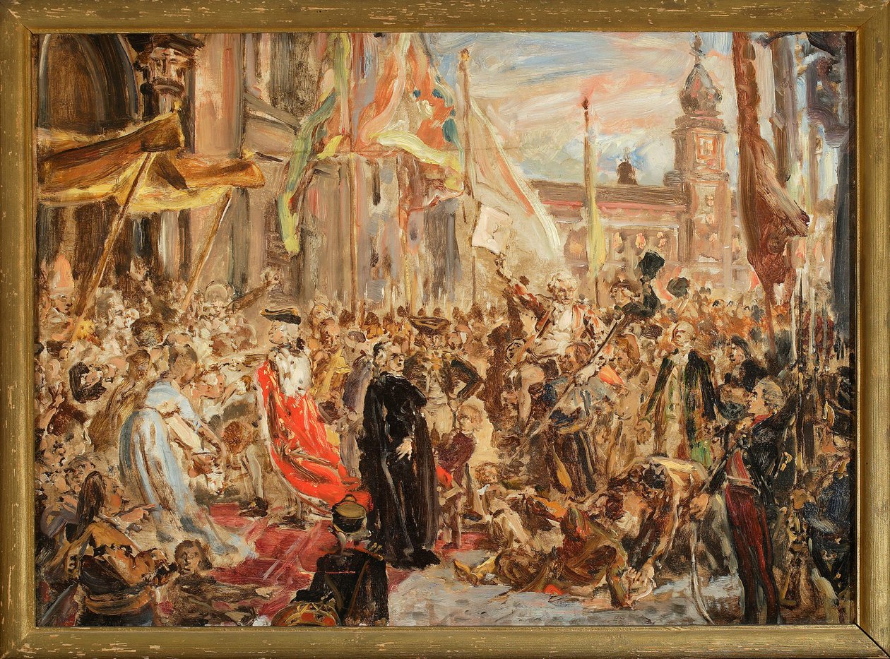 Szkic do obrazu „Konstytucja 3 Maja” autorstwa Jan Matejko