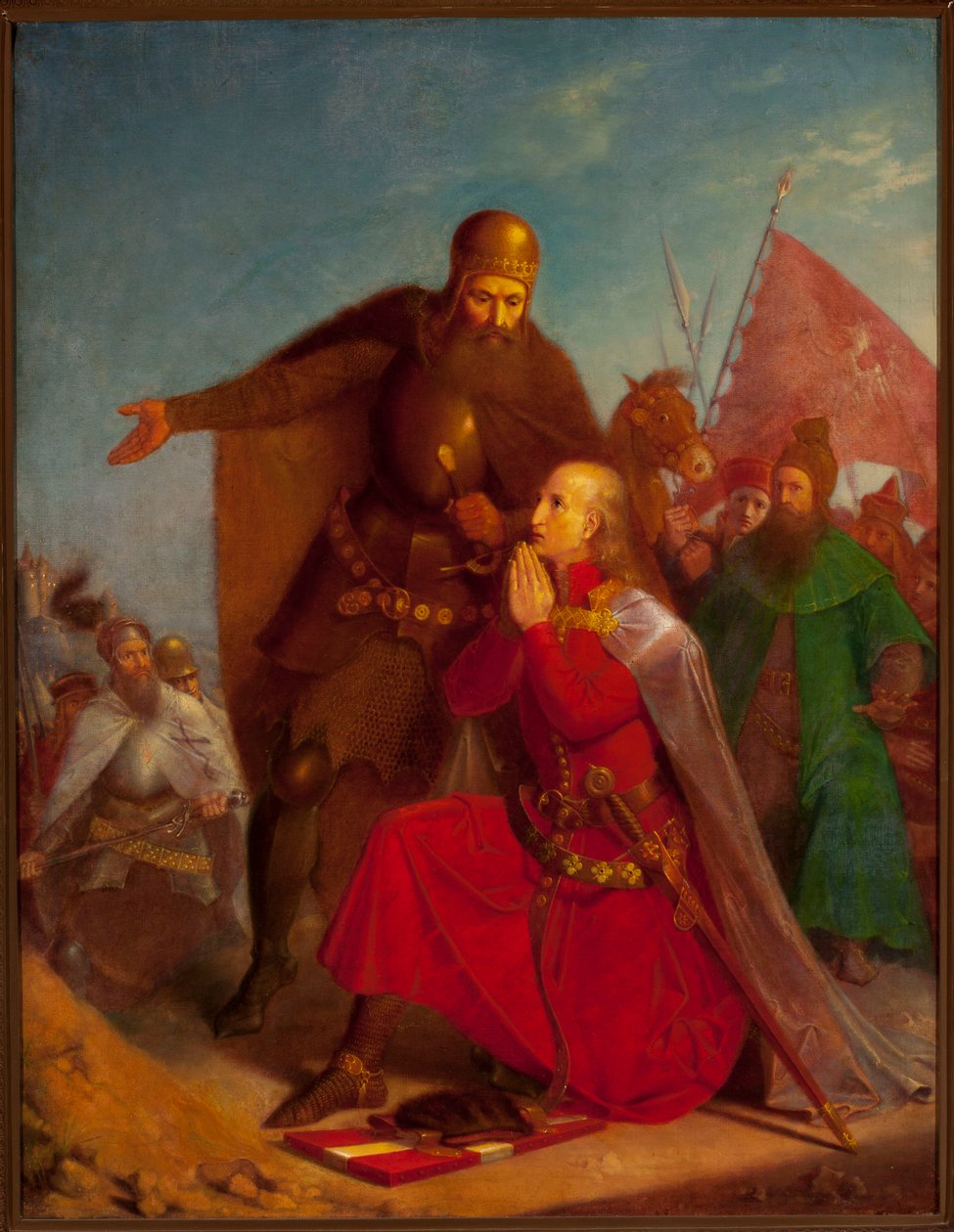 Władysław Jagiełło z Witoldem modlący się przed bitwą pod Grunwaldem autorstwa Jan Matejko
