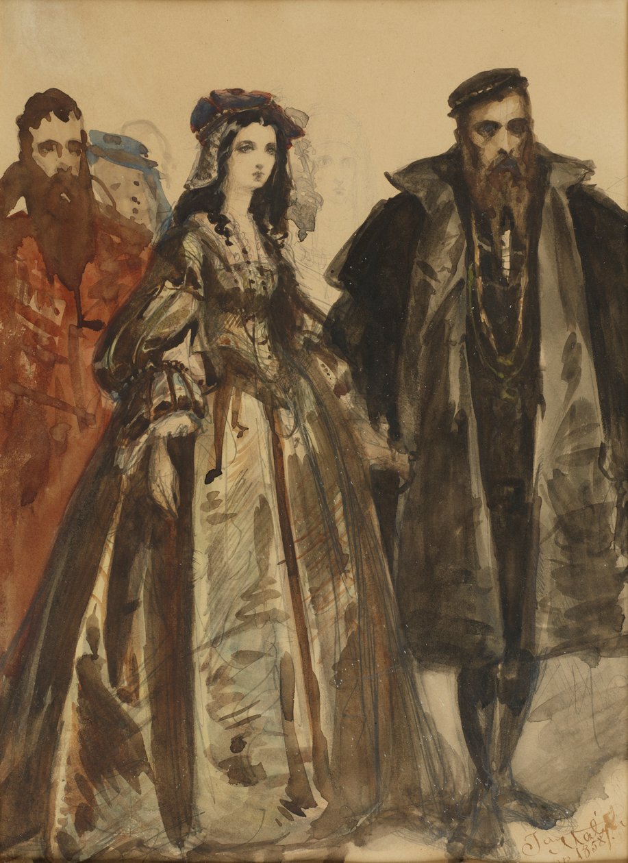 Zygmunt August i Barbara autorstwa Jan Matejko