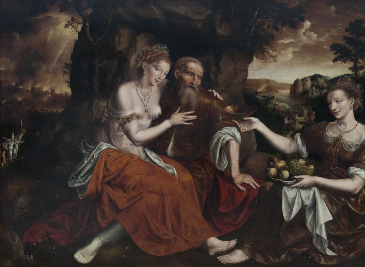 Lot i jego córki autorstwa Jan Matsys