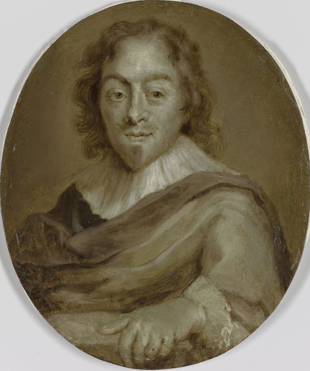 Portret Constantijna Huygensa, poety, sekretarza księcia Fryderyka Henryka i księcia Wilhelma II oraz pierwszego radnego i skarbnika Wilhelma III autorstwa Jan Maurits Quinkhard