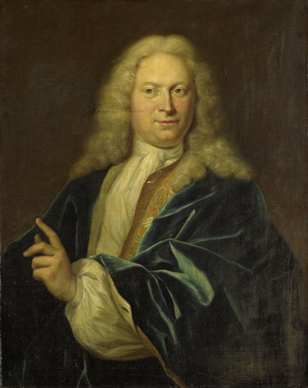 Portret Jana Hendrika van Heemskercka, hrabiego Świętego Cesarstwa Rzymskiego, pana Achttienhoven, Den Bosch i Eyndschoten, kapitana obywatelstwa Amsterdamu (Johan Hendrik Graaf Van Heemskerk) autorstwa Jan Maurits Quinkhard