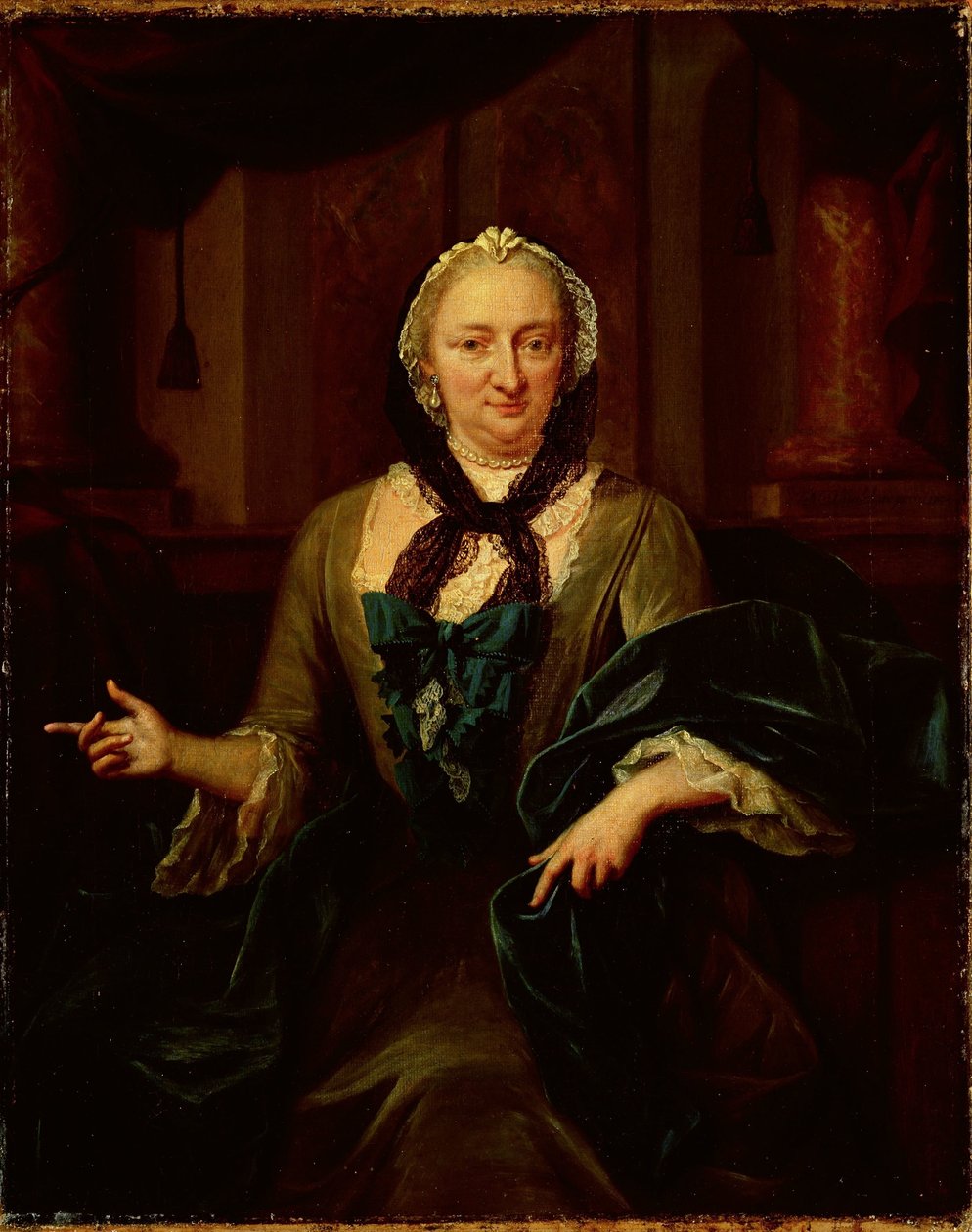 Portret Margarethy Trip, żony Hendrika van de Poll autorstwa Jan Maurits Quinkhard
