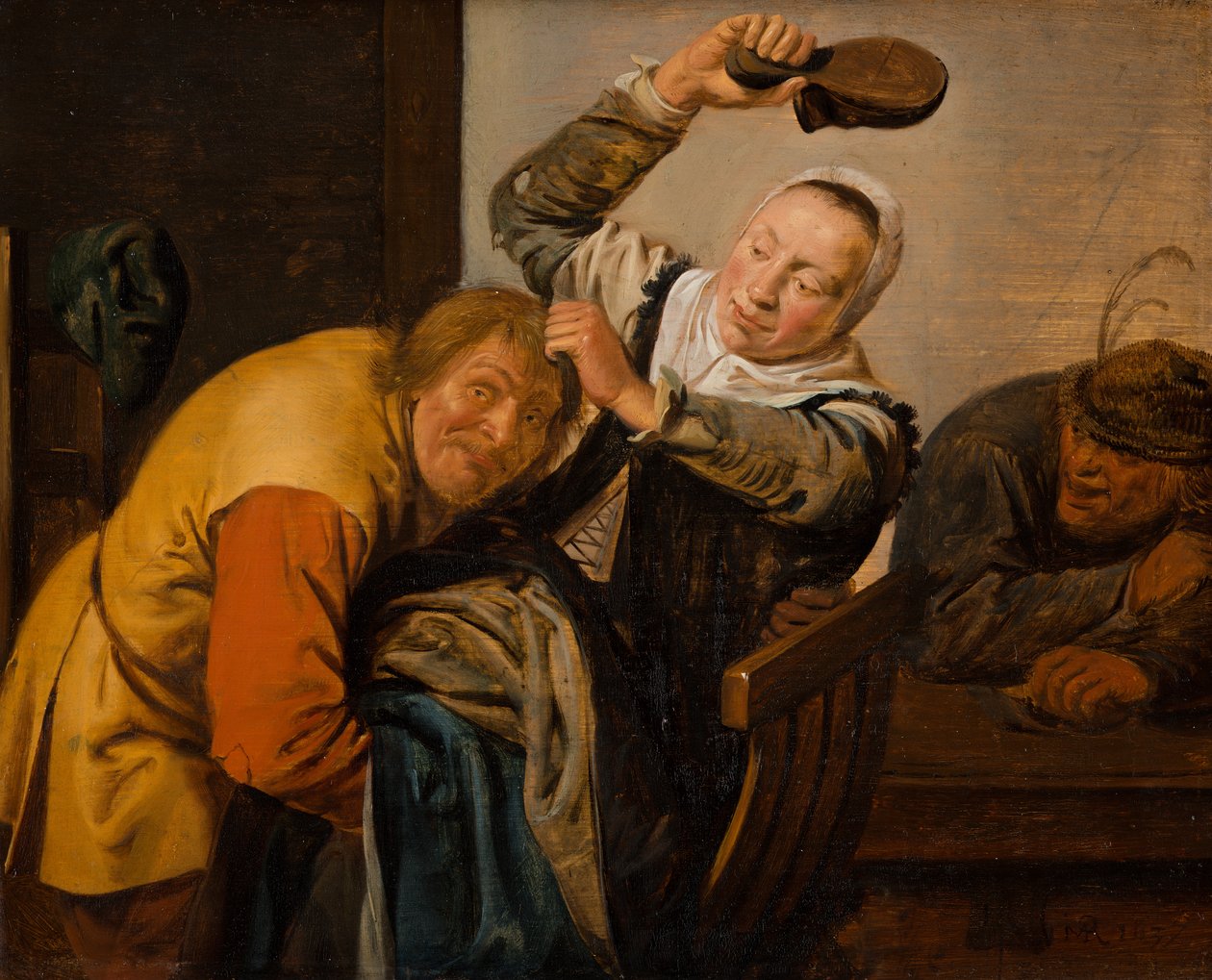 Pięć zmysłów: dotyk, 1637 autorstwa Jan Miense Molenaer