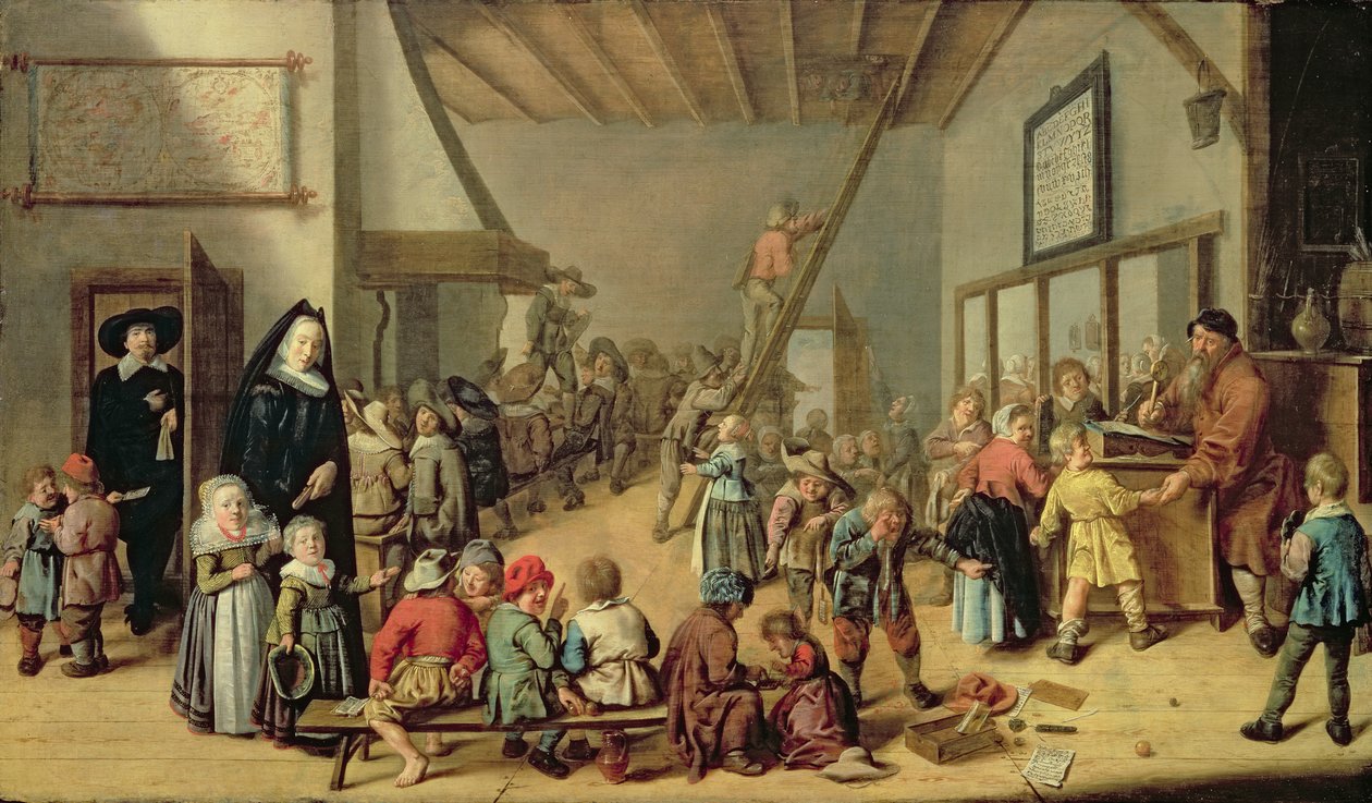 Pokój Szkolny, 1634 autorstwa Jan Miense Molenaer