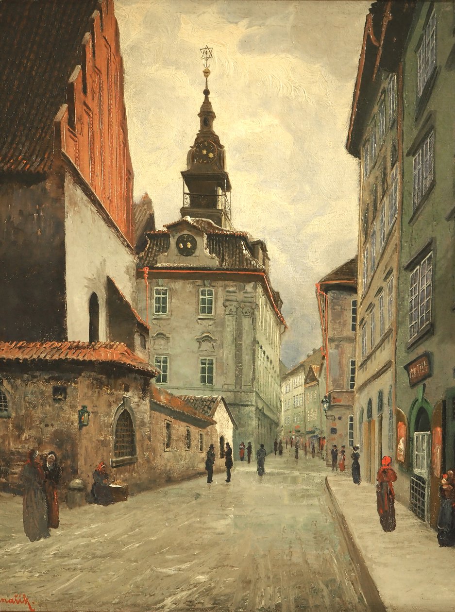 Stara Nowa Synagoga i Ratusz Żydowski w Pradze autorstwa Jan Minarik