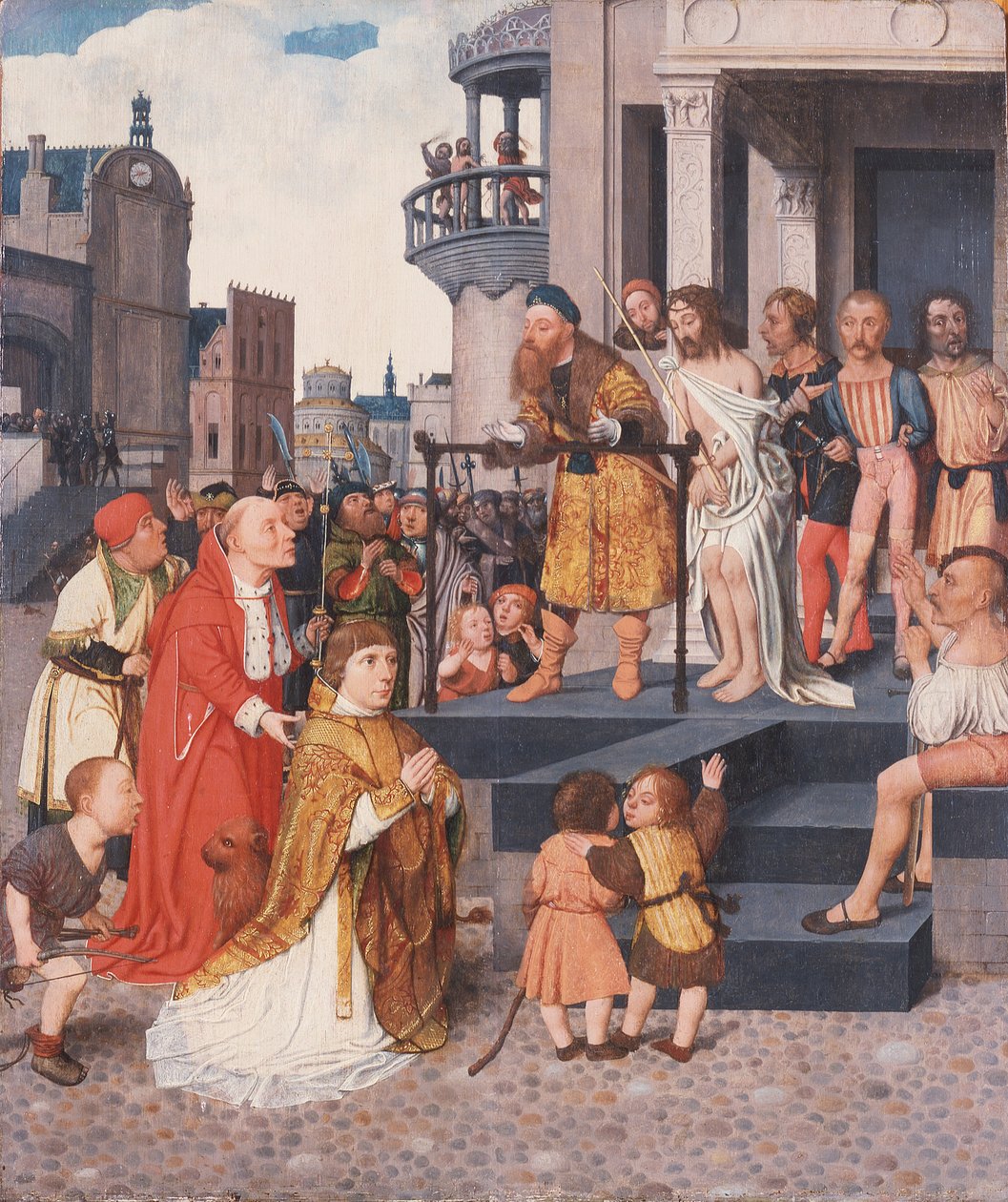 Chrystus ukazany ludowi, ok. 1515 (olej na płycie) autorstwa Jan Mostaert