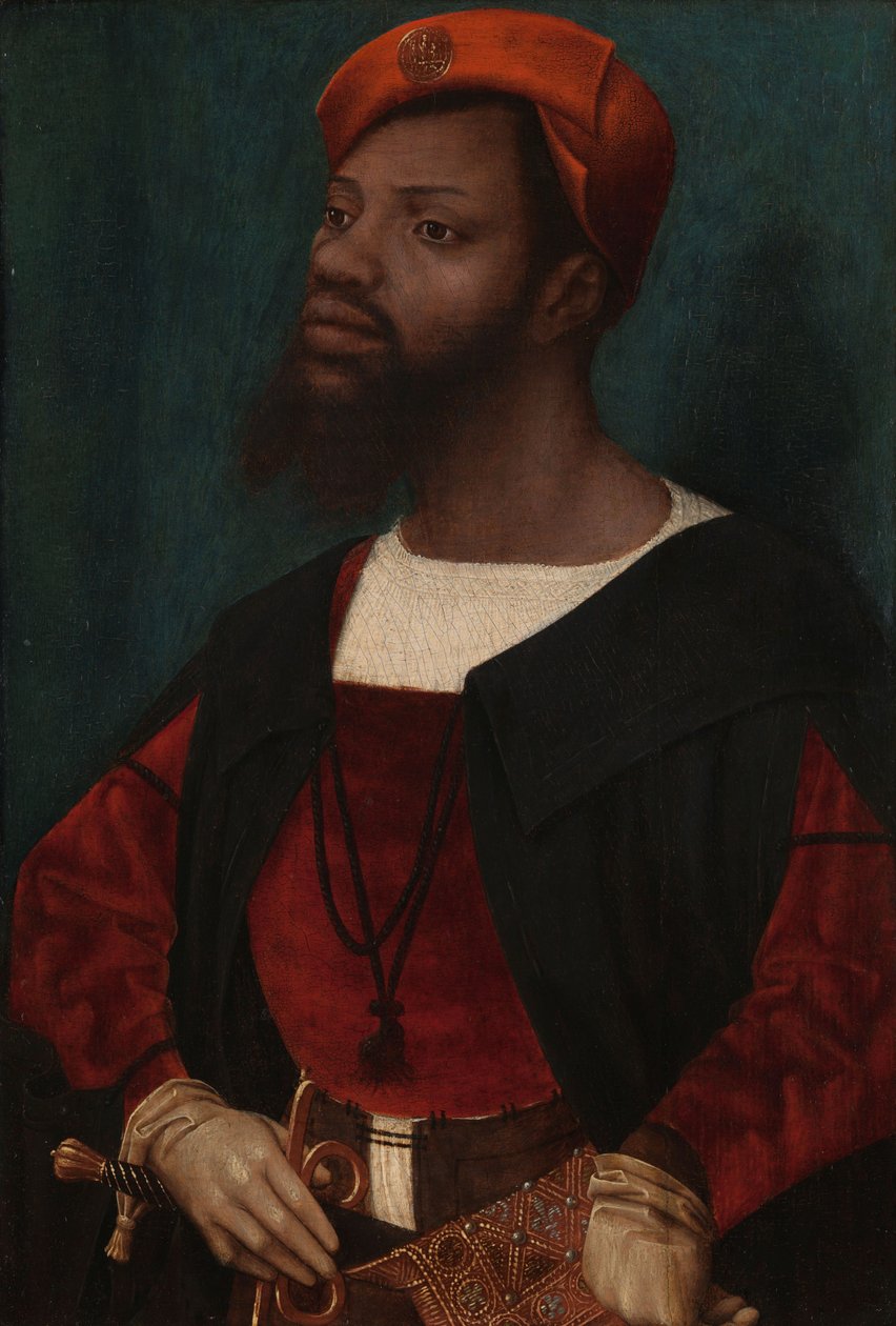 Portret mężczyzny z Afryki, ok. 1930 r. 1525-30 (olej na panelu) autorstwa Jan Mostaert