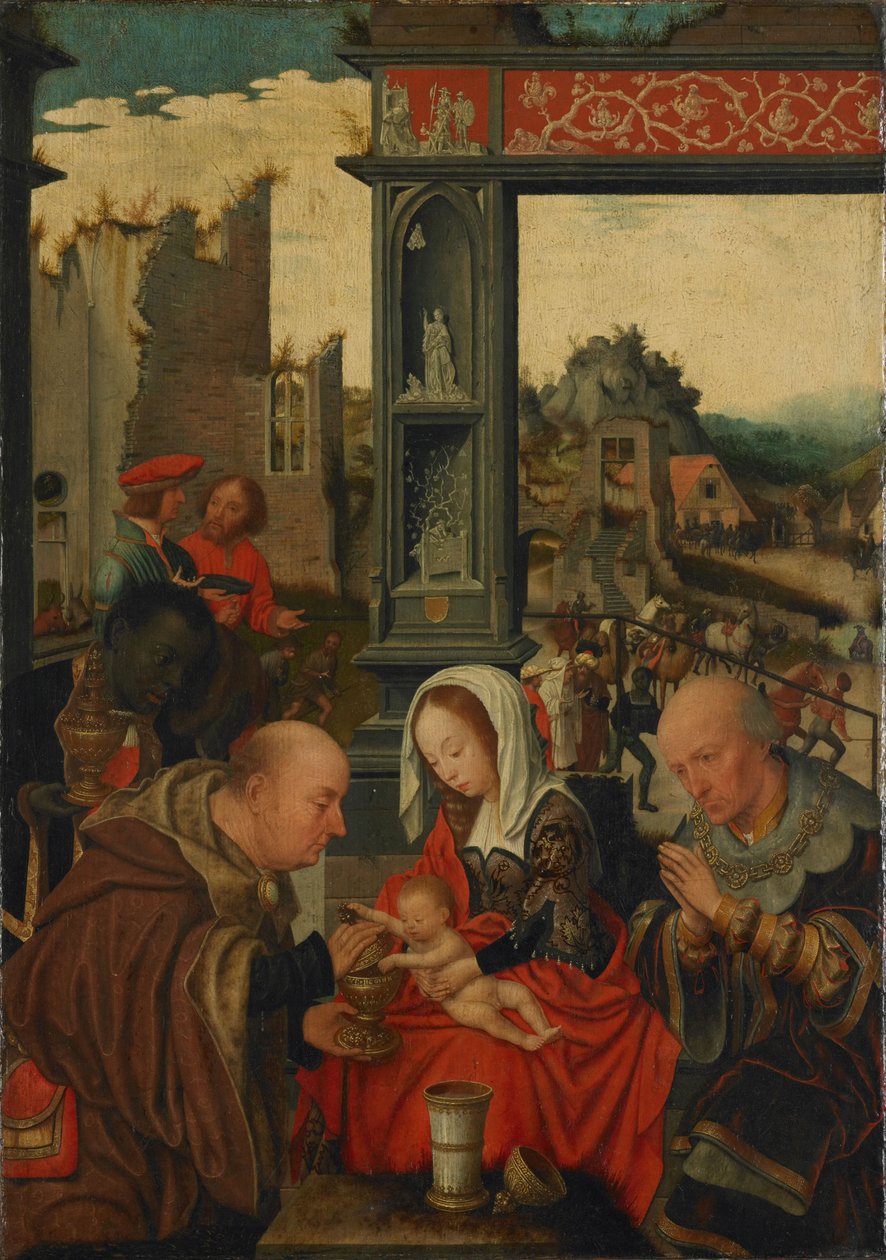 Adoracja Królów, 1525 autorstwa Jan Mostaert