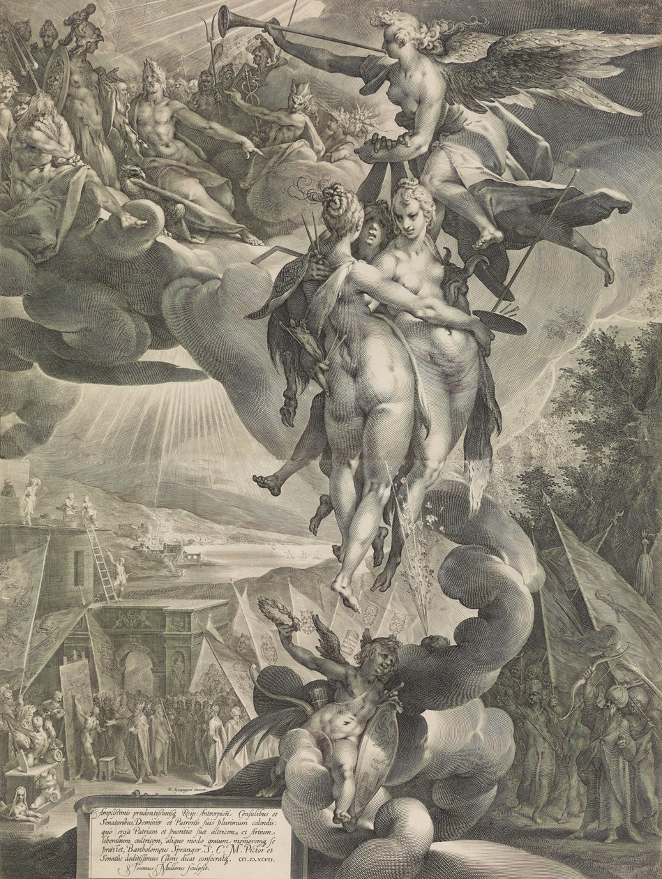 Apoteoza Sztuki, ca. 1619. autorstwa Jan Muller