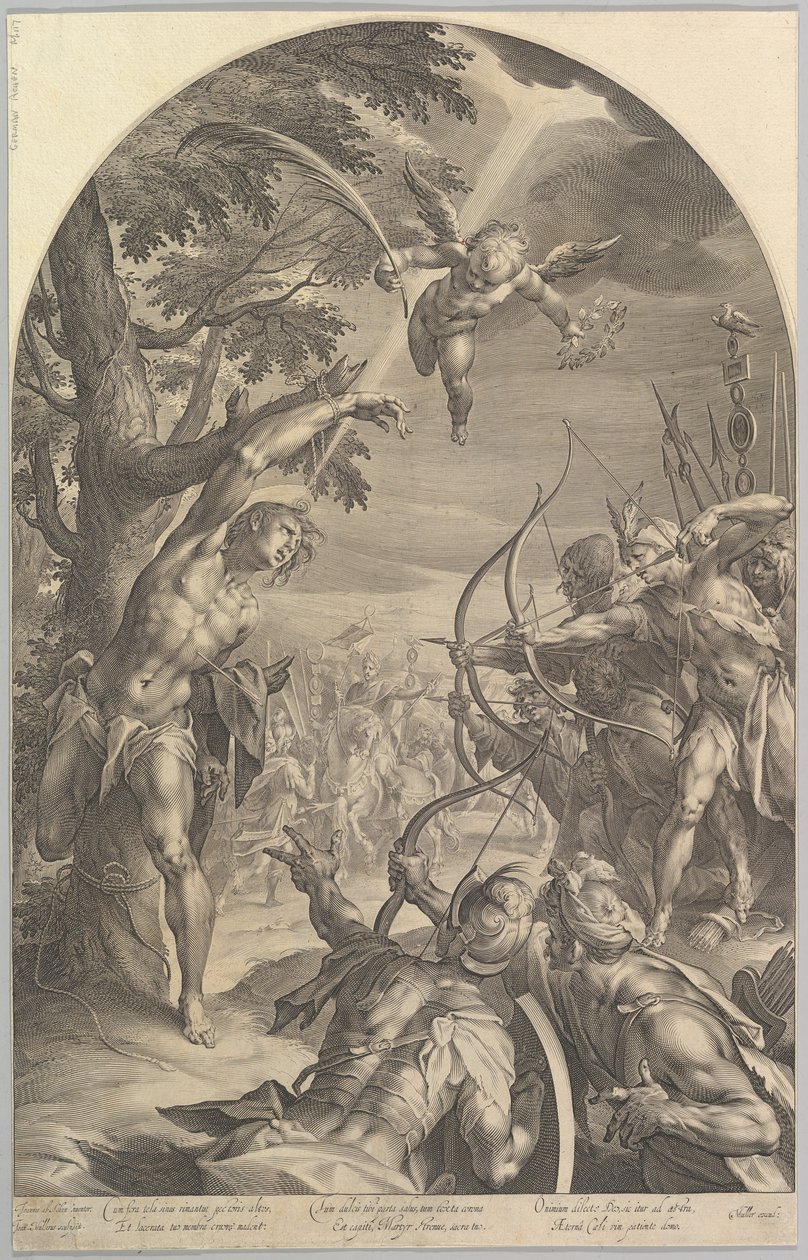 Męczeństwo św. Sebastiana, ca. 1600. autorstwa Jan Muller