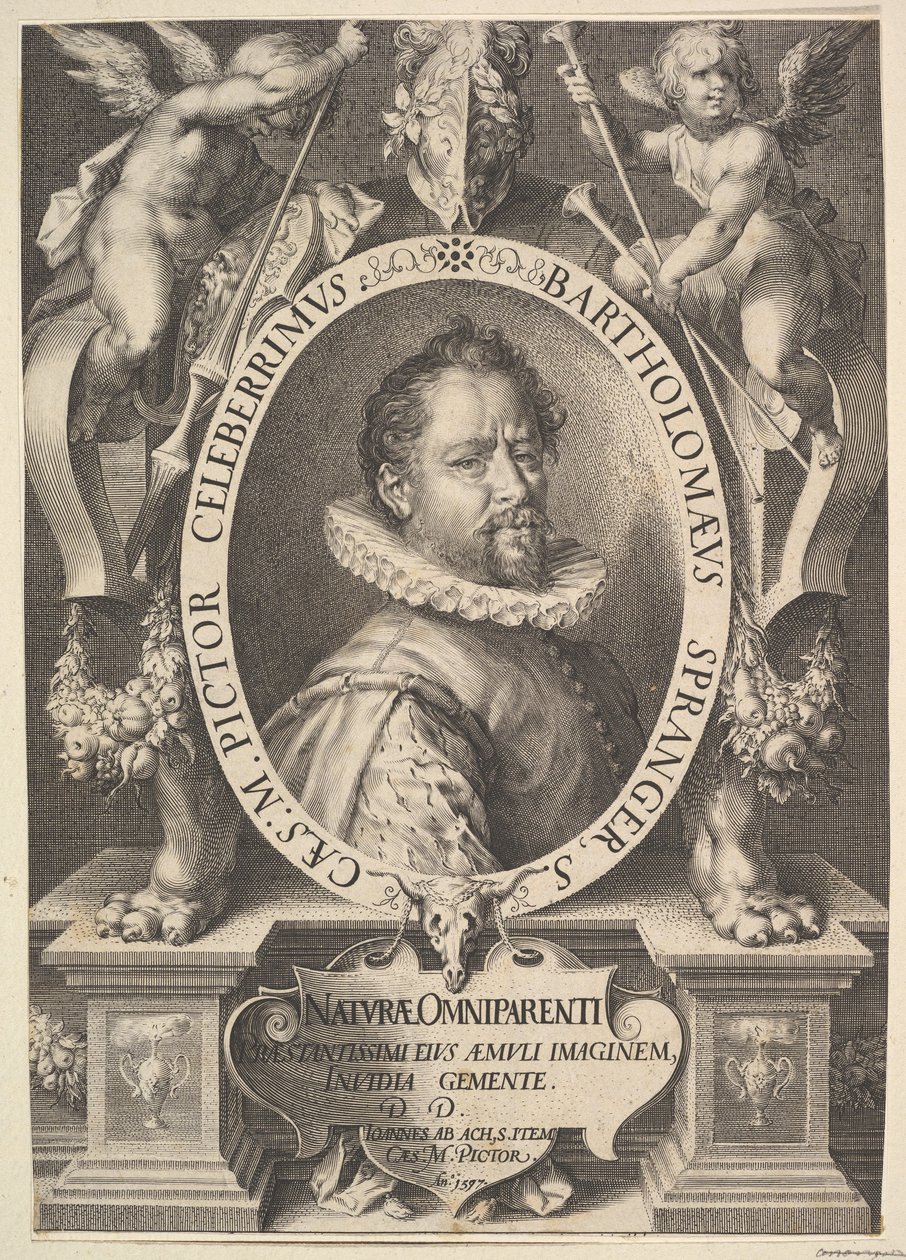 Portret Bartholomeusa Sprangera, ca. 1616. autorstwa Jan Muller