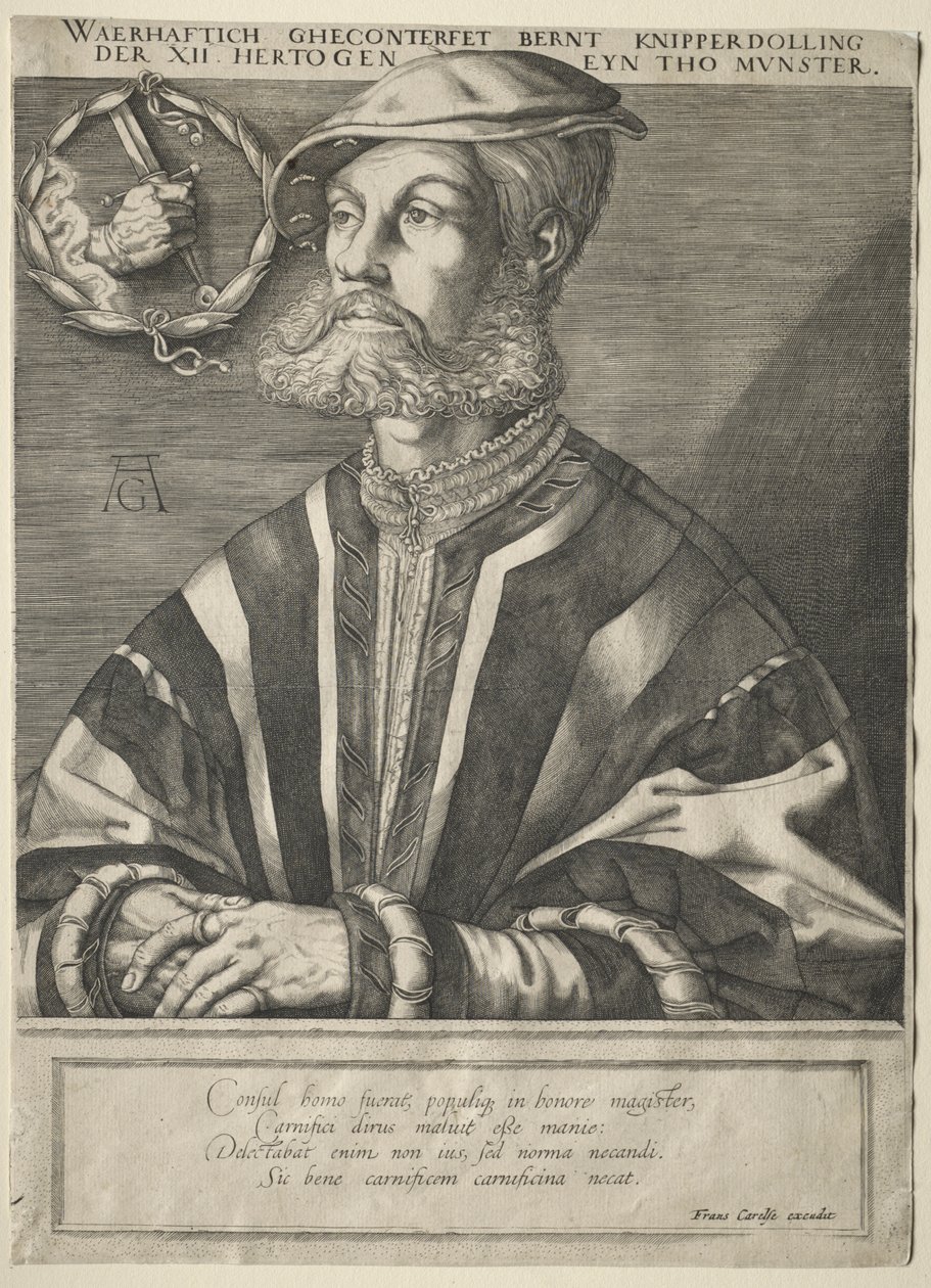 Portret Bernarda Knipperdollinga autorstwa Jan Muller