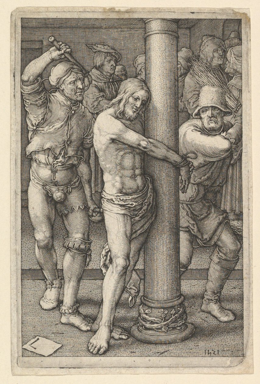 The Flaggelation copy.n.d. autorstwa Jan Muller