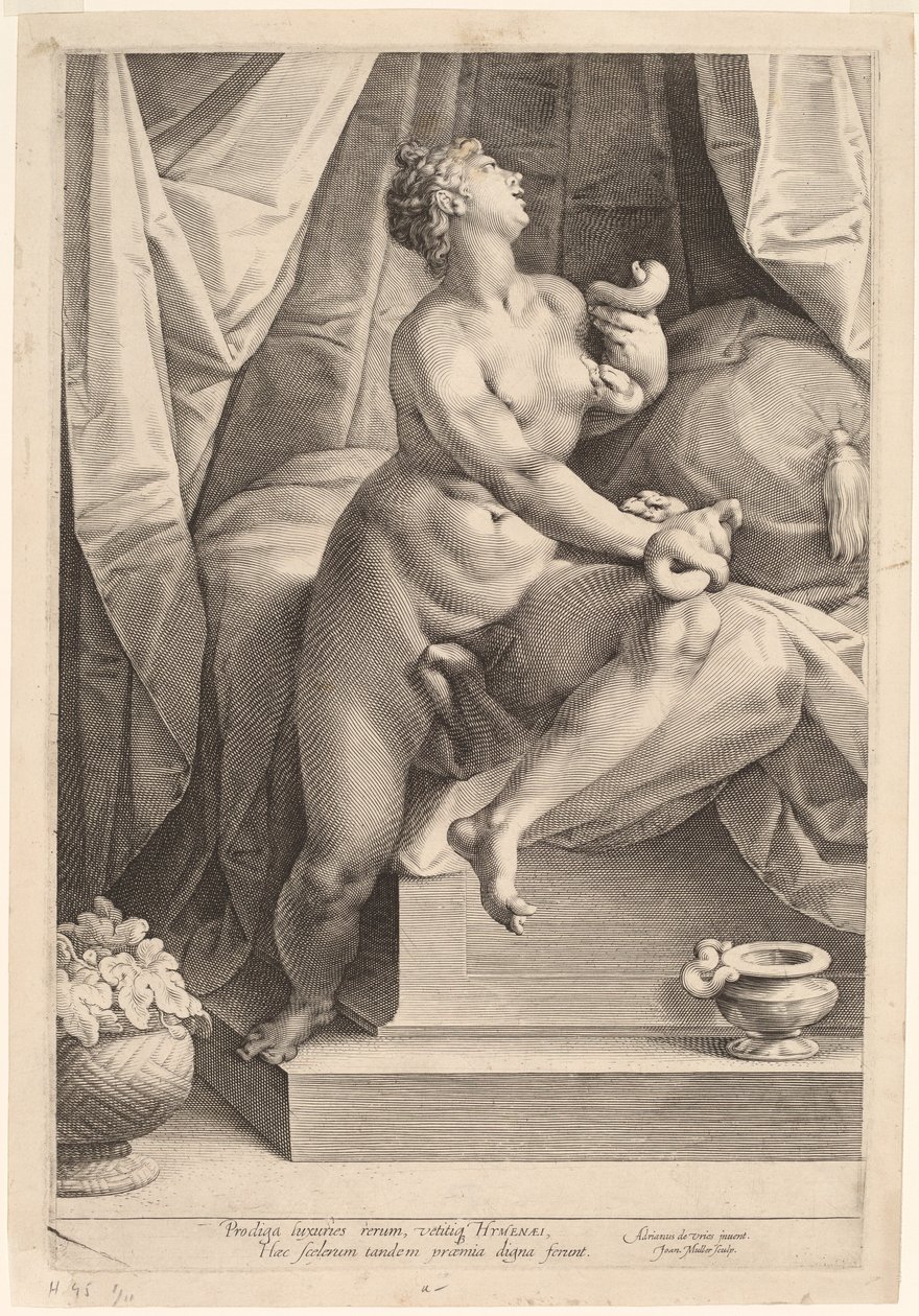 Kleopatra autorstwa Jan Muller, after Adriaen de Vries